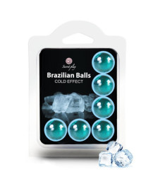6 Boules de massage Brésiliennes effet fraîcheur - BZ6131